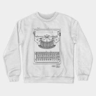 TYPEWRITER VINTAGE PATENT DRAWING Crewneck Sweatshirt